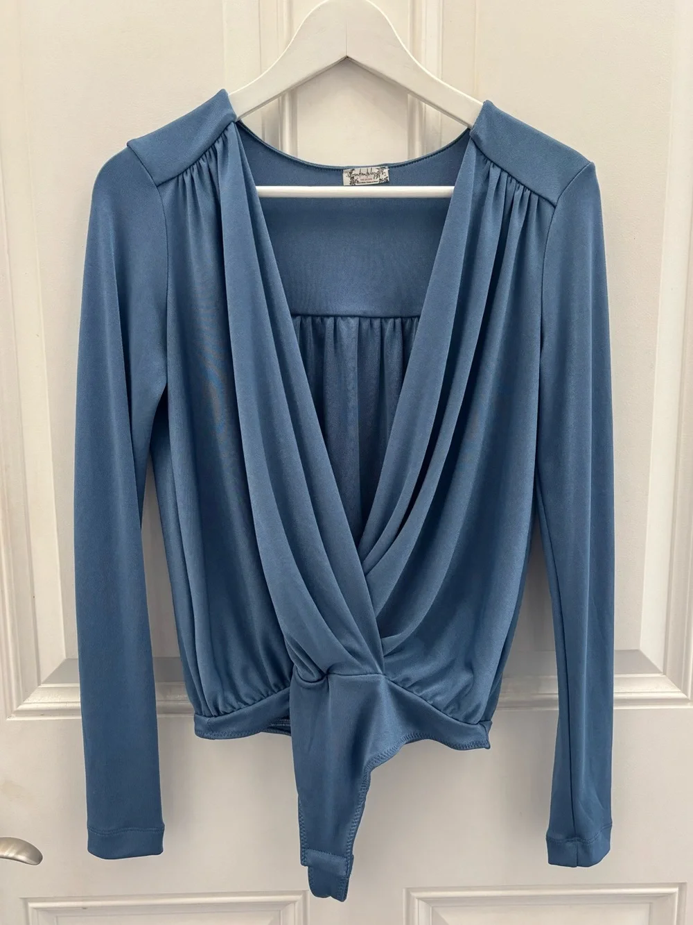 Free People Turnt Bodysuit Copenhagen Blue S